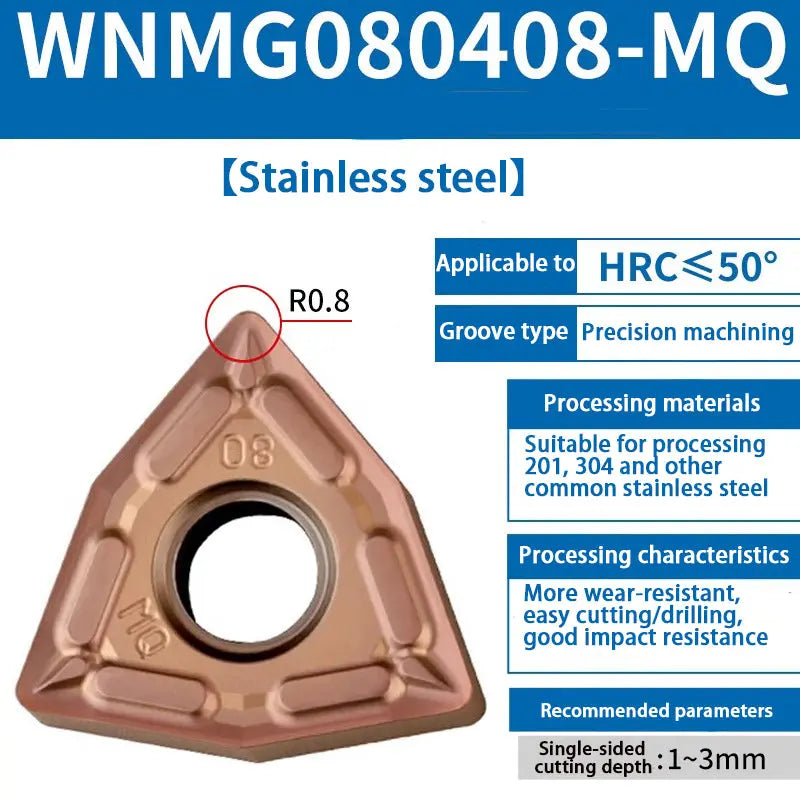 72-WNMG080404/08 Peach-shaped external turning tool head Shandong Denso Pricision Tools Co.,Ltd.